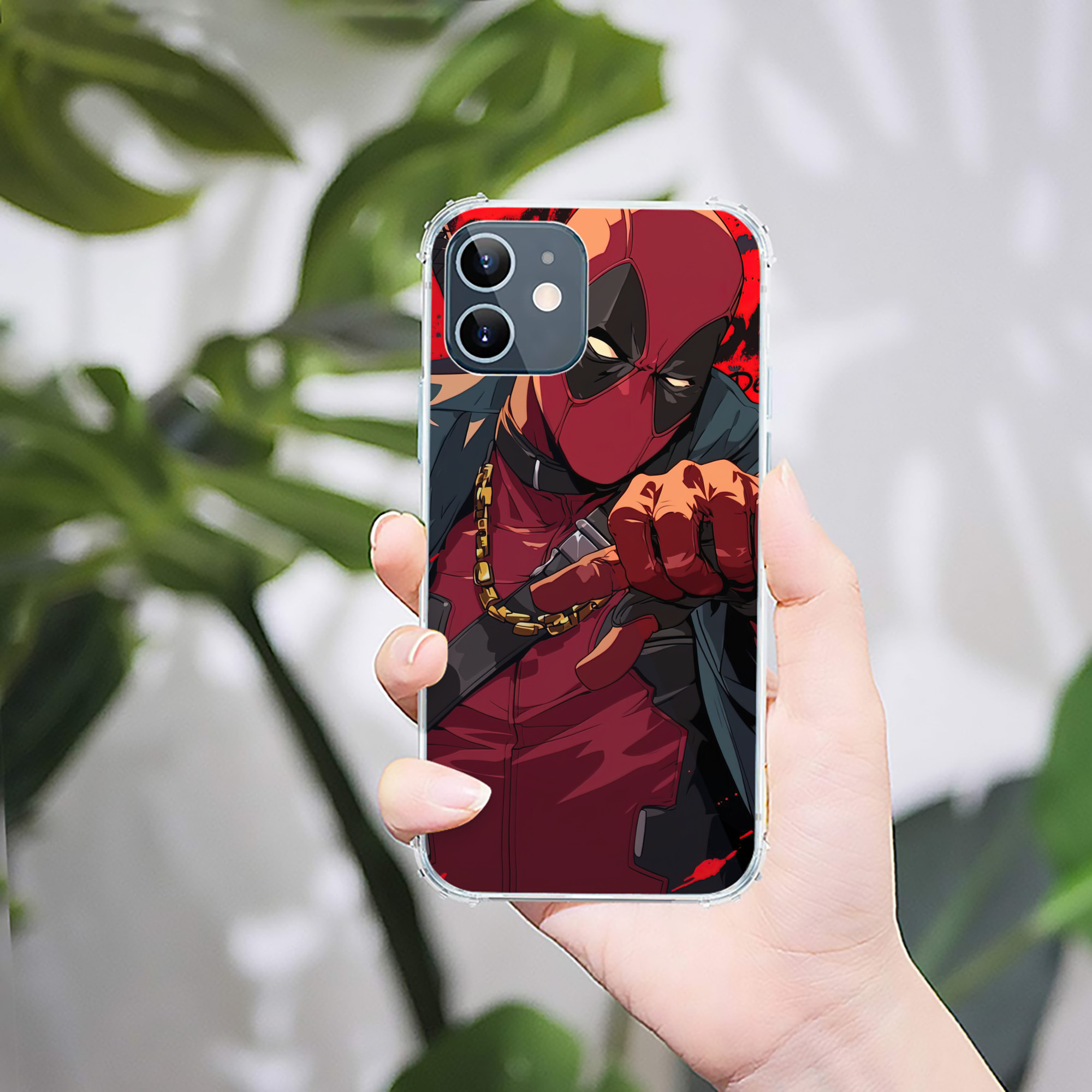 （画像用） Deadpool デッドプール 【iPhone 12シリーズ対応】透明スマホケース（クリアソフトケース）